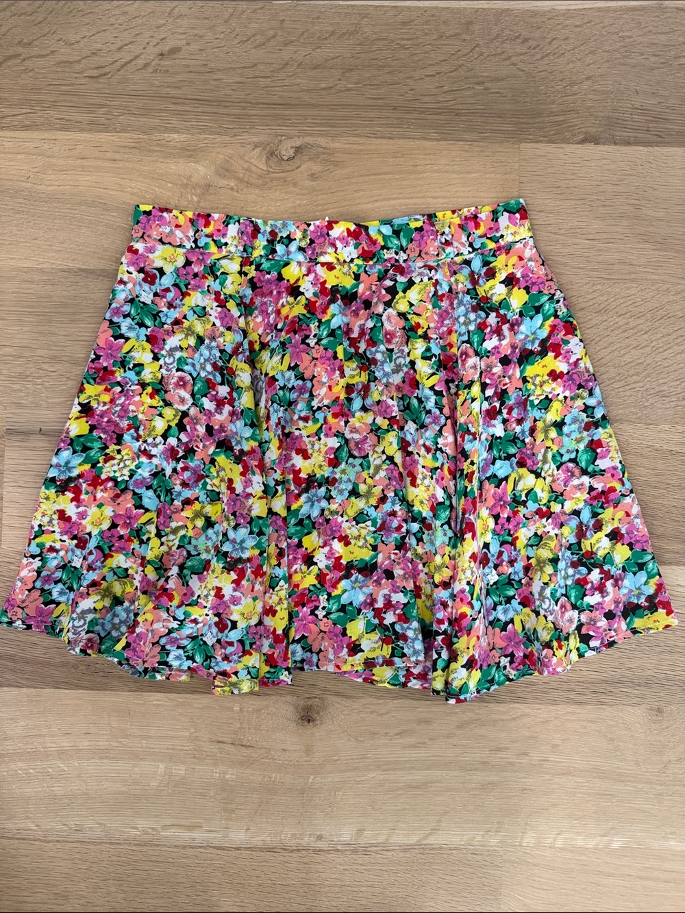 Yumi Kim Vibrant Floral Circle Skirt in Pink, Yellow, Green & Blue. Never worn!